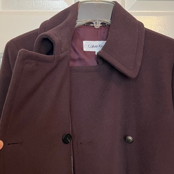 Calvin Klein Wool - Cashmere Blend Coat - Picture 3 of 16